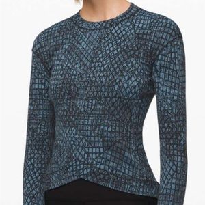 Lululemon Close to Crossing Long Sleeve Jacquard Tectonic Jacquard Shipmate